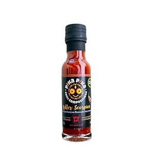 Killer Scorpion Chilisaus /Heetheidsniveau: 10 van de 10 / Small Batch Chilisaus / Venezuelan Hearts, Made in Germany