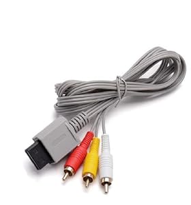 WICAREYO 1.8M Audio Video AV Cinch Video Composite Kabel Kompatibel für Wii Wii U Konsole