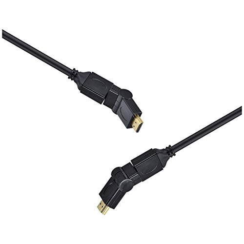 Cabo HDMI 2.0 4K ULTRA HD 3D Conexão Ethernet Conectores 360° - H20B360-2, Vinik, 29254, 2 Metros