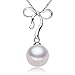 Produktbild QiuYueShangMao Halskette Anhänger Halsketten Anhänger Perle Perfectly Round Süßwasserperlen Halskette Frauen Schmuck Freundin, Frau, Tochter, Mutter