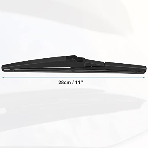 ACROPIX 11\" 11\" Car Rear Windshield Wiper Blade Fit for Hyundai Solaris - Pack of 2 Black