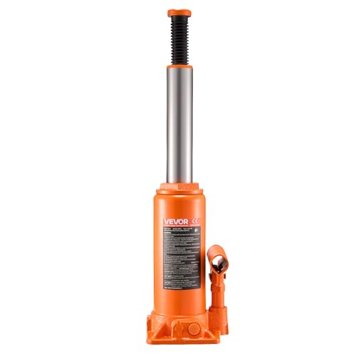 VEVOR Hydraulic Bottle Jack, 10 Ton (22046 lbs) Capacity, 9.3-18.5 Inch Lifting Range, Heavy Duty Welded Bottle Jack for Car, SUV, Pickup, Auto Repair, House Lift and Agricultural Equipment, Orange by VEVOR - Image 3