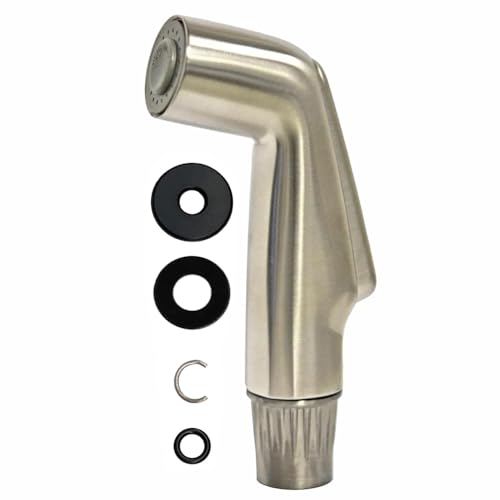 BE-TOOL 1PC Universal Kitchen Sink Sprayer Head ABS Durable Side Sprayer Replacement with Flexible Handheld Rinsing Design（Brushing）