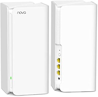System Wi-Fi Tenda Nova Mesh (MW3) zasięg w domu do 200 metrów kwadratowych, dwuzakresowy router AC1200 do bezprzewodowego Internetu, kontrola przez aplikację, łatwa instalacja, opakowanie zawiera 2 sztuki