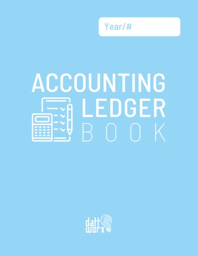Accounting Ledger Book: Income and Expenses Log Book for Small Business or Personal Bookkeeping | Record Debits and Credits | Light Blue Pastel