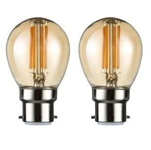 ARTDECOR G45 4 WATT B22 Cape 27OOK Filament LED Bulbs Suitable for Ceiling PENDENT Hanging and Wall LAMP Pack of 1