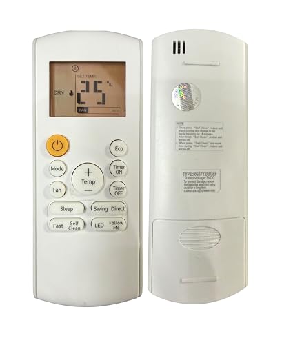 Image of Ehop G57Y2 /BGEF Compatible Remote Control for Samsung Inverter Ac Suitable for 1 1.5 2 Ton Penta Series AC-184B