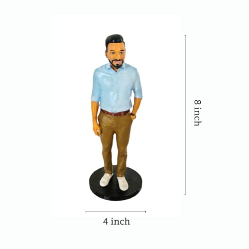 Image of Custom 3D Figurine from Photo Personalized 3D Miniature Statue Unique Personalized Gift for Birthday, Anniversary, Couples (20.3 cm)