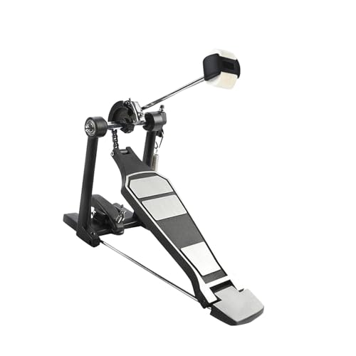 Vaveren Bass Drum Pedal Single Kick Drum Pedal Drummer Gifts Single Chain Drum Accessories Stable Replacement Drum Set Kit Portable