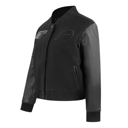Image of Pro Standard Womens WNBA Classic Triple Black Varsity Jacket