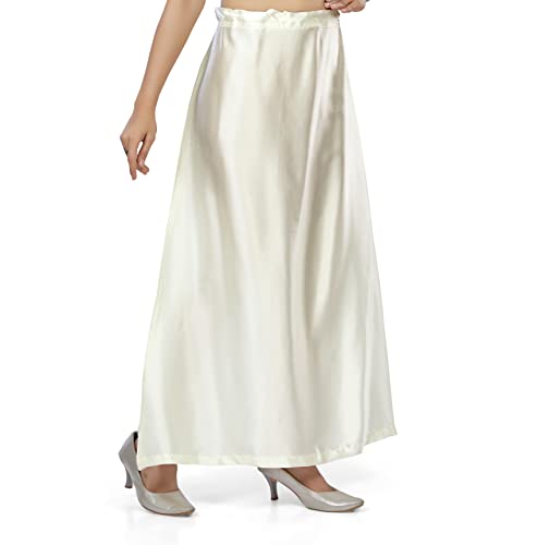 Image of Madhu Fashion Women's Satin Saree Petticoat Saree Underskirt