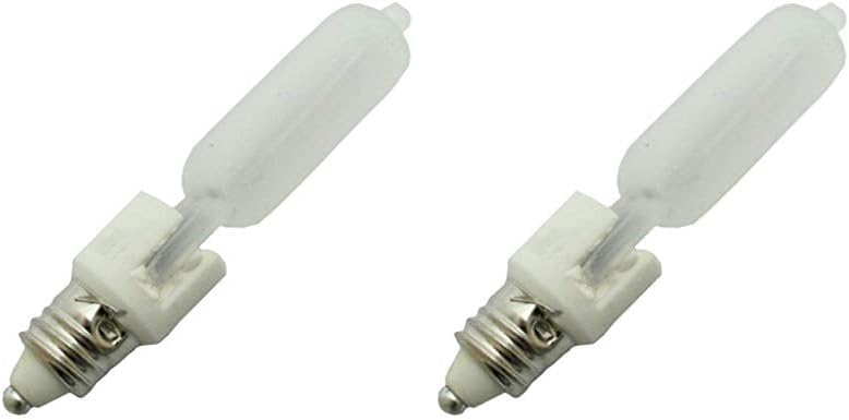 Satco S1913 - Bombilla base T4 E11, 120 V, 35 W, esmerilada (paquete de 2)