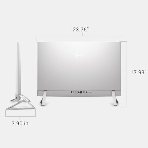 Image of Dell 27 All-in-One Desktop Computer ec27250, 14th Intel Core 7 150U (up to 5.5 GHz), 27 inch FHD IPS, 64 GB DDR5 RAM, 2 TB SSD, Wi-Fi 6, Wireless KB & Mouse, Windows 11 Pro, for Business and Student