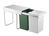 Behälter 2 x 16 Liter WESCO Abfallsammler, Metall, 49 x 36 cm