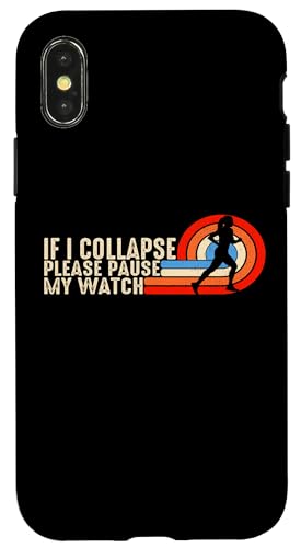 �ʔ��������j���O�t�B�b�g�l�XIf I Collapse Please Pause My Watch �X�}�z�P�[�X iPhone X/XS �p