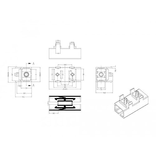 Delock Coupleur fibre optique pour PCB SC Simplex femelle vers SC Simplex femelle monomode Raccord réseau - vue 3