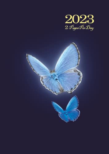 A4 2 Pages Per Day Desk Diary 2023: Two full pages for each day of the week with bank holidays, pages to record important dates, monthly accounts, customer details: address, name and telephone number.