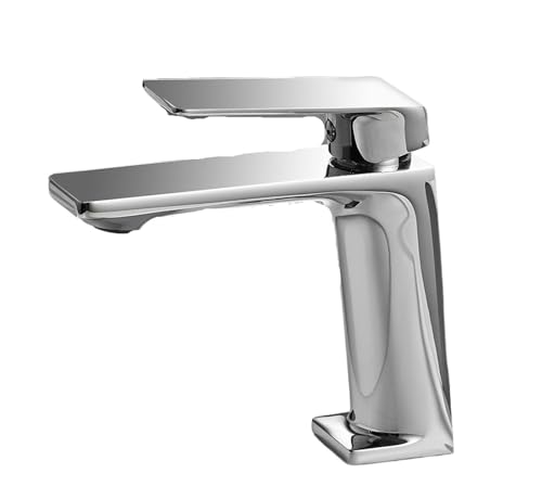 Robinet de bassin mitigeur froid chromé pour lavabo et vasque moderne G9/16