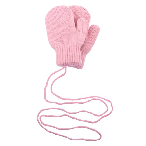 CONGARTENO Elastic Kids Winter Gloves 1 Pair Boys Girls Knitted Warm Mittens Child Toddler Windproof Gloves for Daily Use