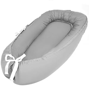 Baby Lounger for Newborn, Baby Lounger for 0-24 Months Babies, 100% Cotton Soft Breathable Baby Lounger Cover, Portable Baby Infant Lounger Babies Essentials Gifts