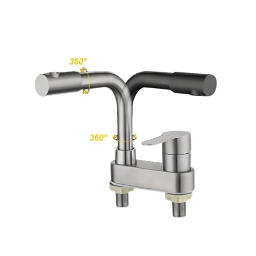 Mitigeur de lavage chaud-froid pour robinet de cuisine en acier