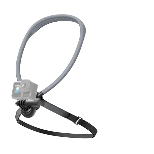 SMALLRIG Supporto da collo con fascia toracica per action cam, con interfaccia a 2 poli per GoPro...