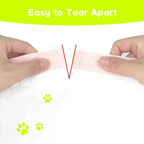 60 sacos para caixa de areia para gatos, sacos de areia resistentes para gatos com cordão para fácil