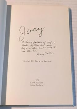 Joey : a loving portrait of Alfred Perlès together with some bizarre episodes relating to the opposite sex