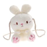 Sac bandoulière lapin - style passe-partout et design adorable, il s'accorde avec toutes sortes de tenues du quotidien, sac bandoulière tout doux