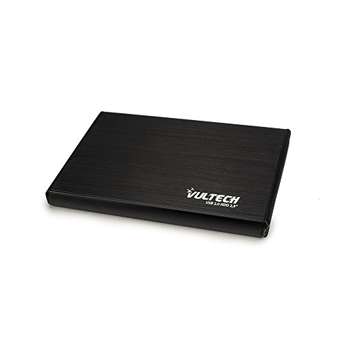 VulTech GS-25U2 Box Esterno, 2.5, HDD, Sata, USB 2.0, Nero