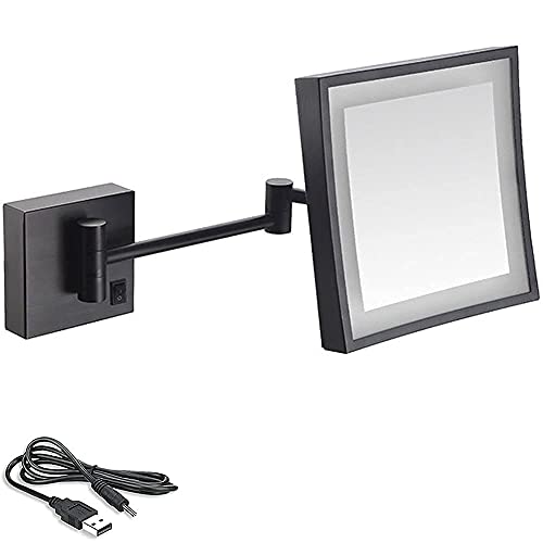 Miroir de maquillage 3X orientable à 180° pour un rasage de précision