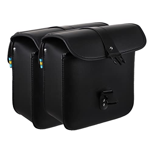 Bolsa lateral para motocicleta gran capacidad para herramientas y decoración miniatura 1