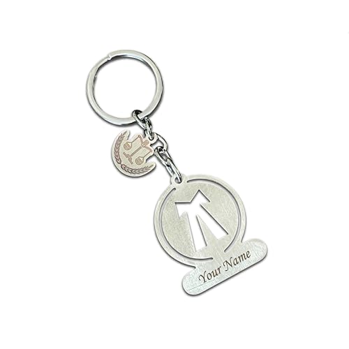 Image of SAVRI Personalized Stainless Steel Keychain | With Name Engraved | Premium Gift | Keyring for Office & Gifting
