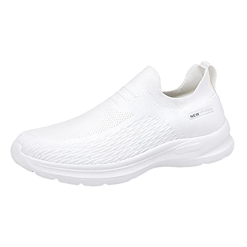 Chaussures de course contre la fatigue des pieds baskets en maille blanche pour femme