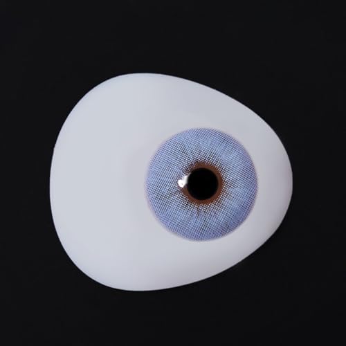 Kontaktlinsen farbig ohne Stärke blau | farbige blaue Jahreslinsen | weiche Linsen | 2 Stück Farblinsen + Linsenbehälter | 0.0 Dioptrien | natürliche Farben | Charmiga Roma Blue