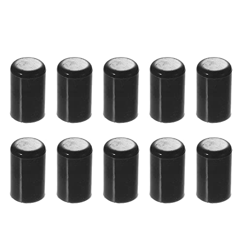 X AUTOHAUX 10Pcs Bouchons De Tuyau En Silicone Pour Voiture Noir 12mm