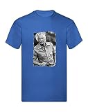 M-Italy T-Shirt Uomo & BAMBIN - Gianni A - Maglietta Super vestibilità Top qualità (XXL, Blu)