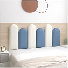 Upholstered Wall Panels, Upholstered Wall Mounted Headboard, 3D Soundproof Self-Adhesive Wall Stickers, Removable Leather Guard Pad for Bedroom Playroom Color A, Size 50X100CM