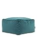 Icon Pouf en Velours Milano - 40cm x 24cm, Tabouret Repose Pied Large de Luxe