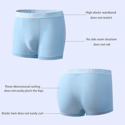 Hello Ice Underwear for Men, Hello Ice Underwear for Men Boxer Briefs, Low Rise Ice Silk Mens Ultra Thin Cooling Boxers2