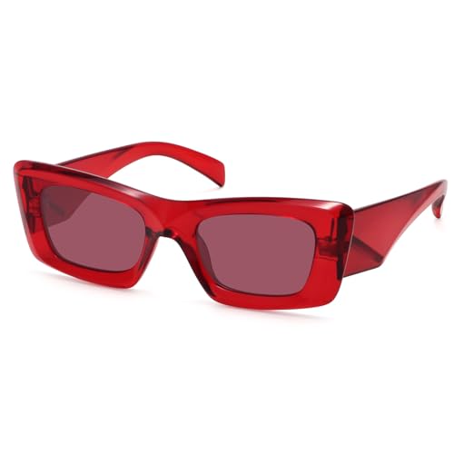 Retro Narrow Polarized Cat Eye Sunglasses for Women 90s Vintage Trendy Sun Glasses FZN812