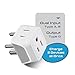 Ceptics US to India Plug Adapter works in Nepal, Maldives, Pakistan, India Power Adapter, Dual USA Input, Grounded Travel Adapter for Indian plug, Perfect for Phones, Laptop Chargers, 3 Pack (CT-10)
