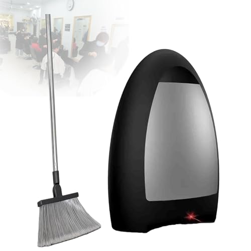 GYKOZY Aspiradora de peluquería, aspiradora de Pelo sin Contacto de 1000 W con Caja de Polvo de 3,6 L, sensores automáticos Contenedor de Basura electrónica para el hogar para salón (Black)