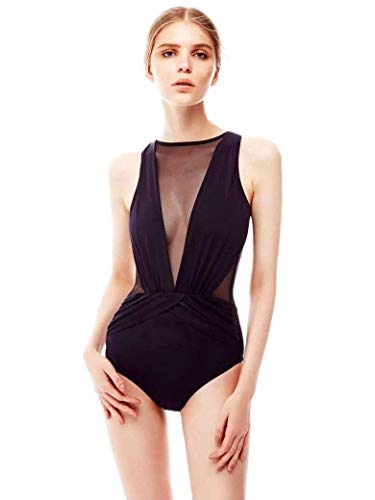 Maillot de bain une-pièce minceur avec coutures transparentes pour sculpter la silhouette