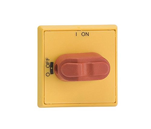 Poignée rotative de sécurité télécommande avec escudete ohys1ah1 Rouge Jaune abb-entrelec