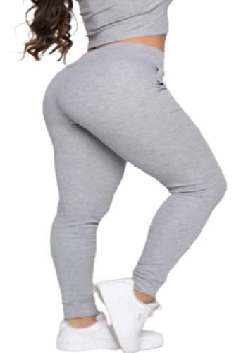 Calça Moletom Feminina Em Algodão Com Cós Ajústável Para o Inverno (as2, numeric, numeric_48, regula