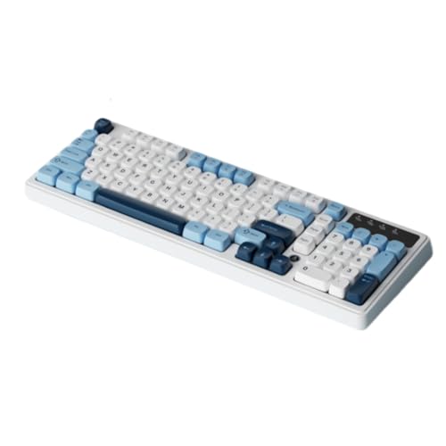 Clavier filaire compatible 5420 touches ABS ergonomique bleu
