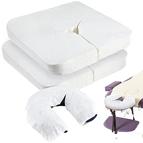 200 fundas desechables para cuna facial, fundas para reposacabezas de masaje para mesas de masaje y sillas de masaje, cama de salón de spa de belleza, 11.8 x 15.7 pulgadas, blanco