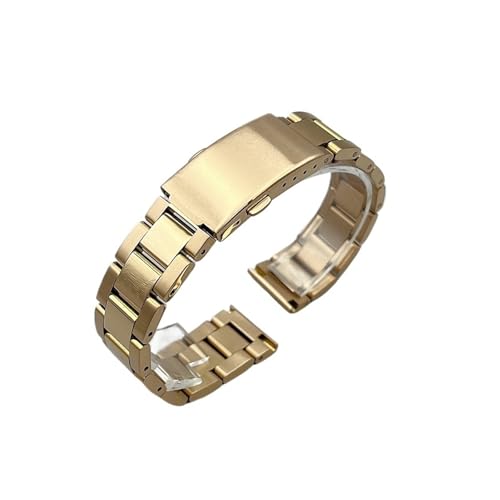 SiChouwz 18 20 22 24mm �\���b�h�X�e�����X�X�`�[���E�H�b�`�X�g���b�v ���X�g�o���h �u���X���b�g�A�N�Z�T���[(Rose Gold,18mm)