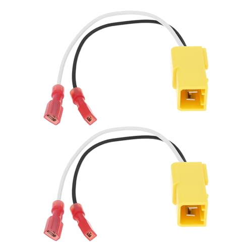 1 Pair 2-Pin Car Speaker Adaptor Cable Plug Harness Compatible with Alfa Romeo 156 164 Compatible with Fiat Brava Bravo
